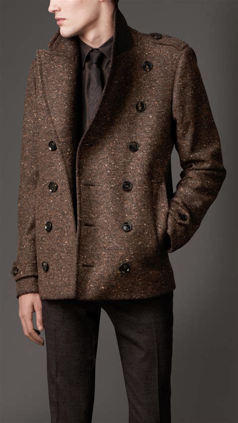 fake burberry peacoat|burberry wool pea coats men's.